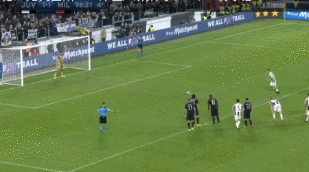 迪巴拉vs米兰gif:点球绝杀,星光耀全场