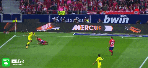 马竞1-1黄潜,格列兹曼助攻科雷亚破门,巴卡头球扳平