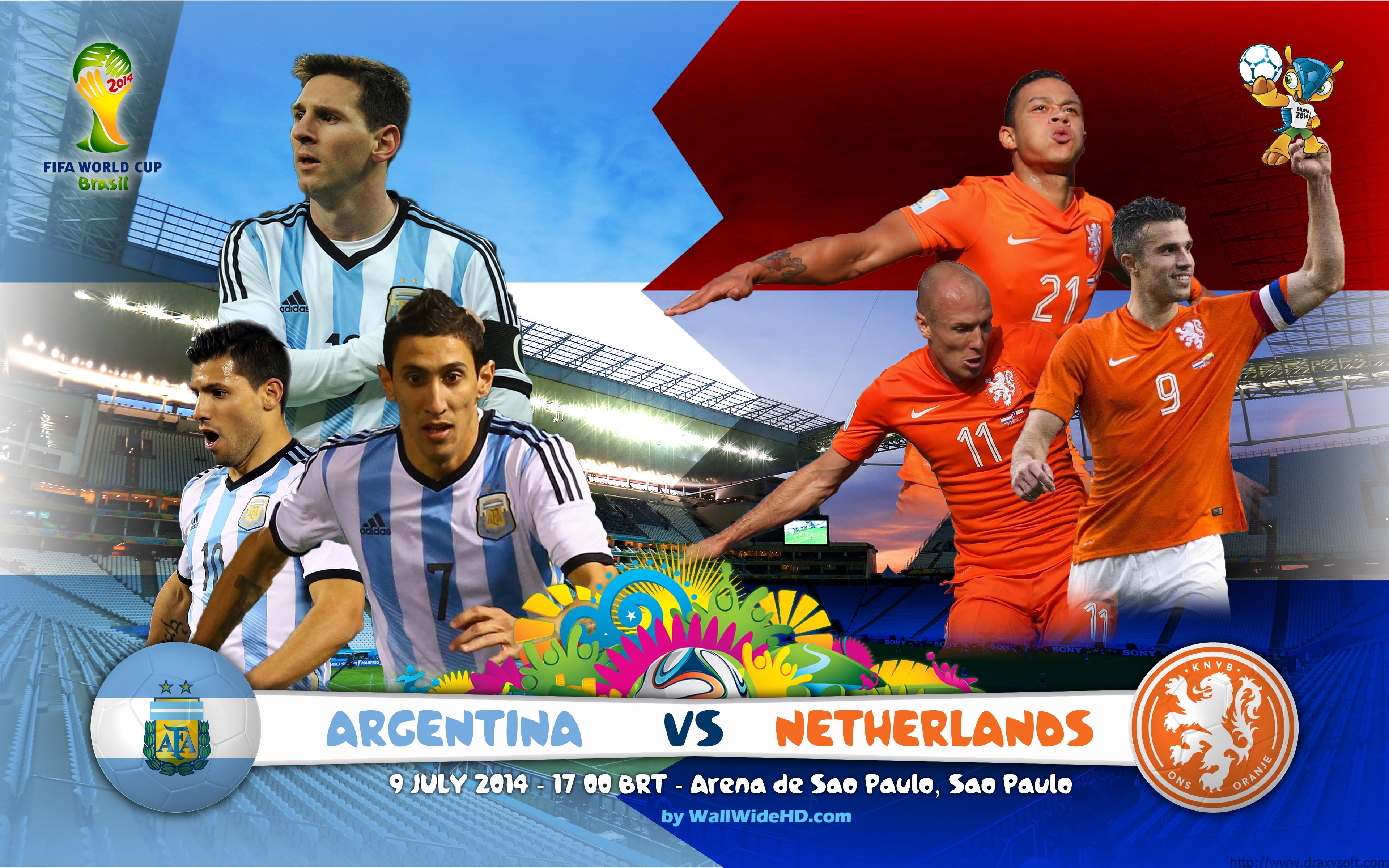 2014年世界杯专题丨半决赛:荷兰vs阿根廷