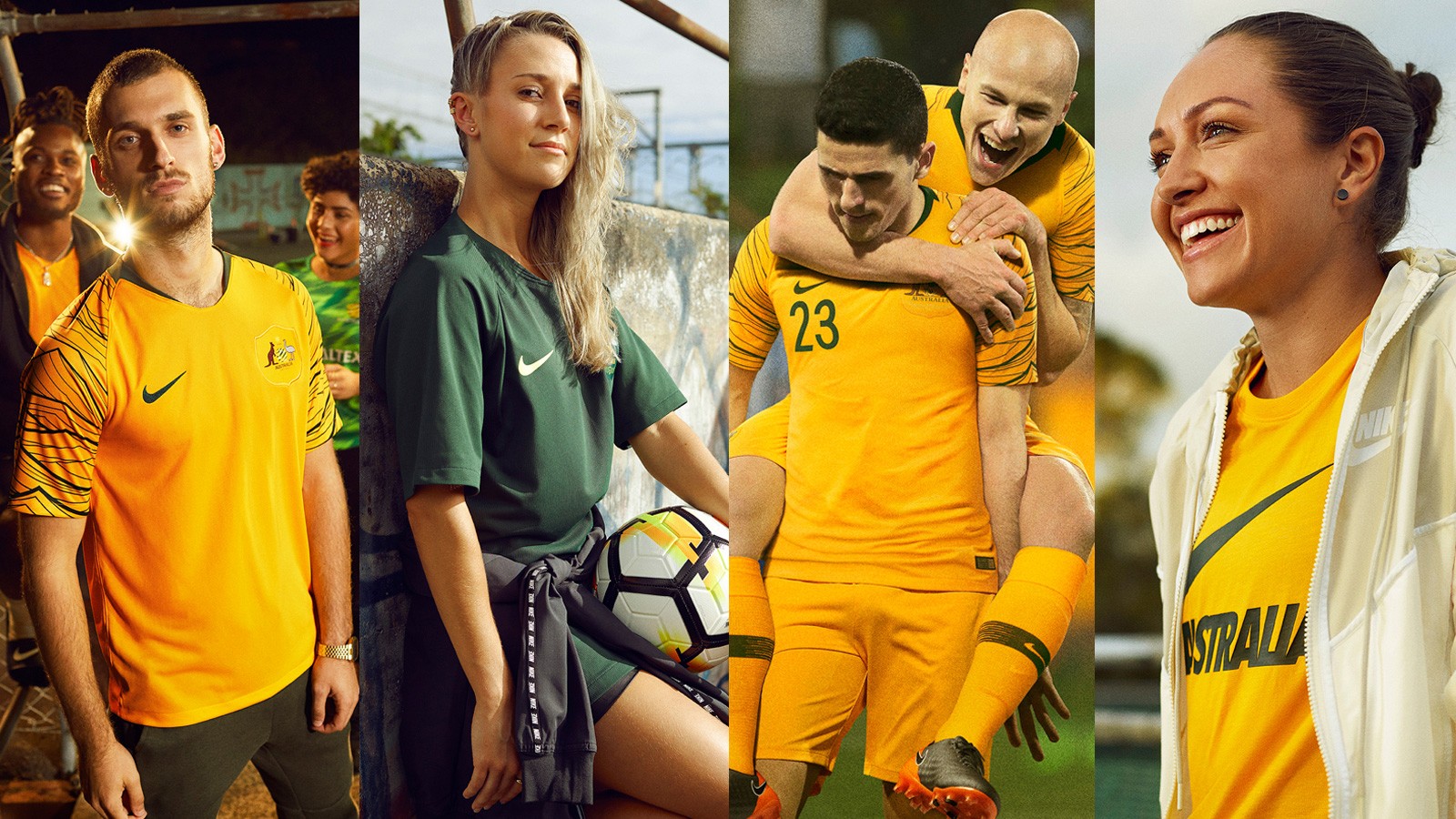 黄金海洋！澳大利亚国家队2018世界杯主客场球衣发布