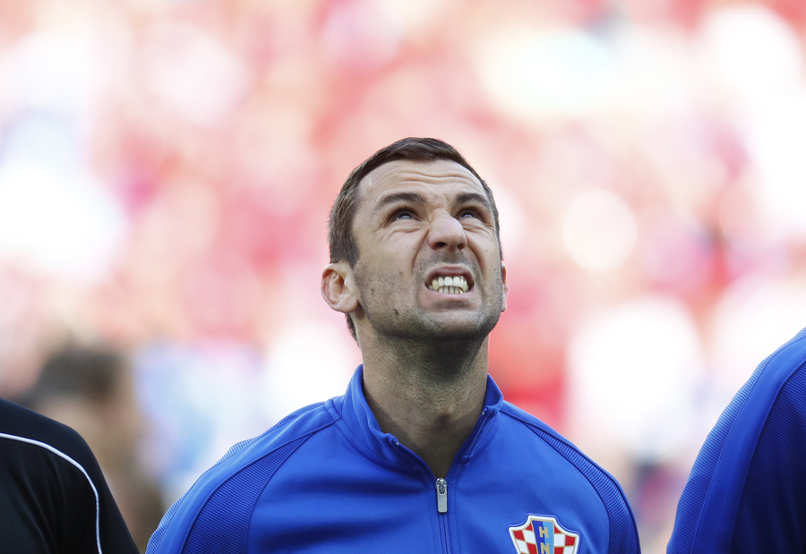 图集:克罗地亚vs捷克,斯尔纳赛前泪水盈眶
