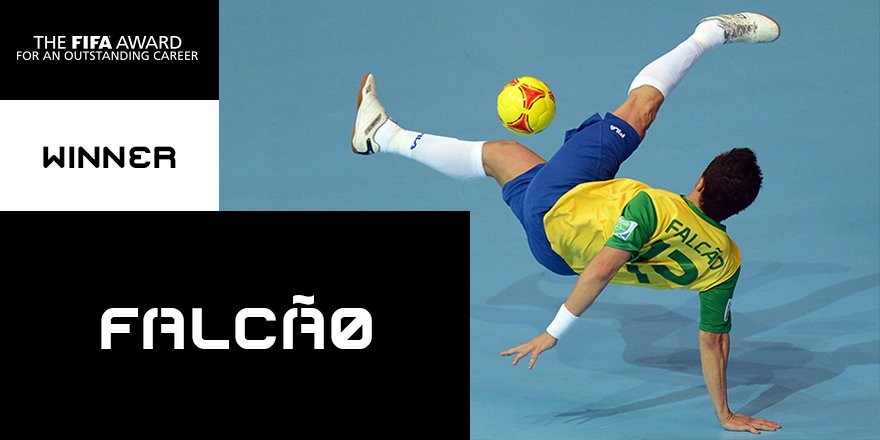 FIFA杰出职业生涯奖:巴西五人制足球皇帝法尔考