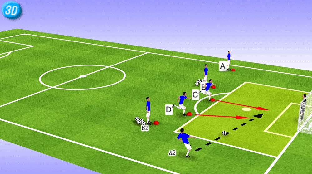 一刻足球3D训练教案第42期--守门员训练(4)