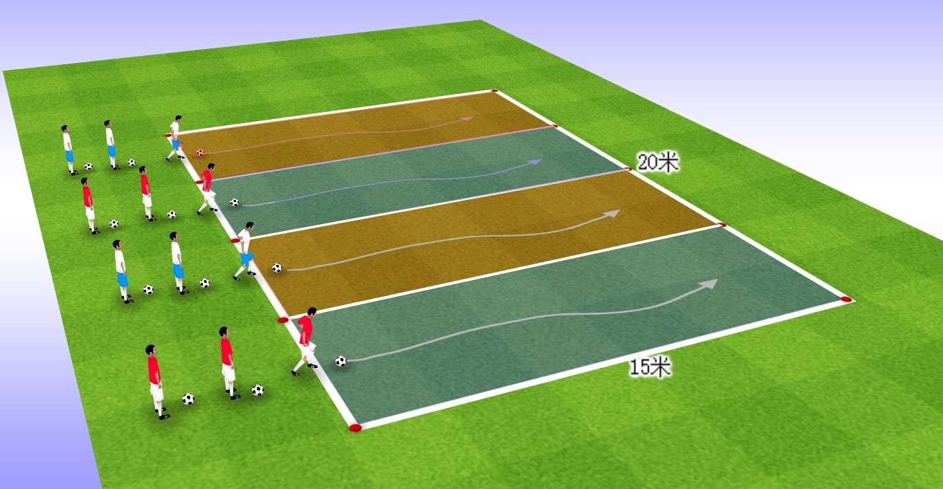 足球教案:提高球员控球技术的3个小游戏