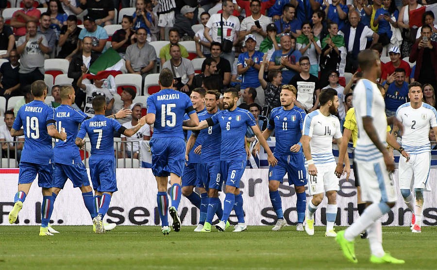 意大利3-0战胜乌拉圭