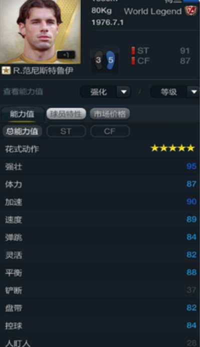 FIFA OL3,世界传奇球员分析