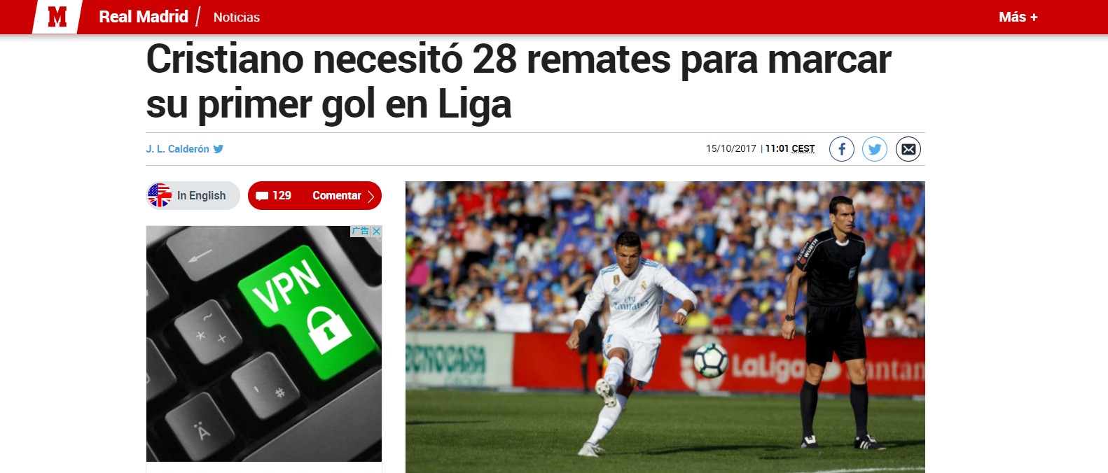 c罗本赛季已经有6球进账了,联赛和西班牙超级杯各一球,欧冠四球