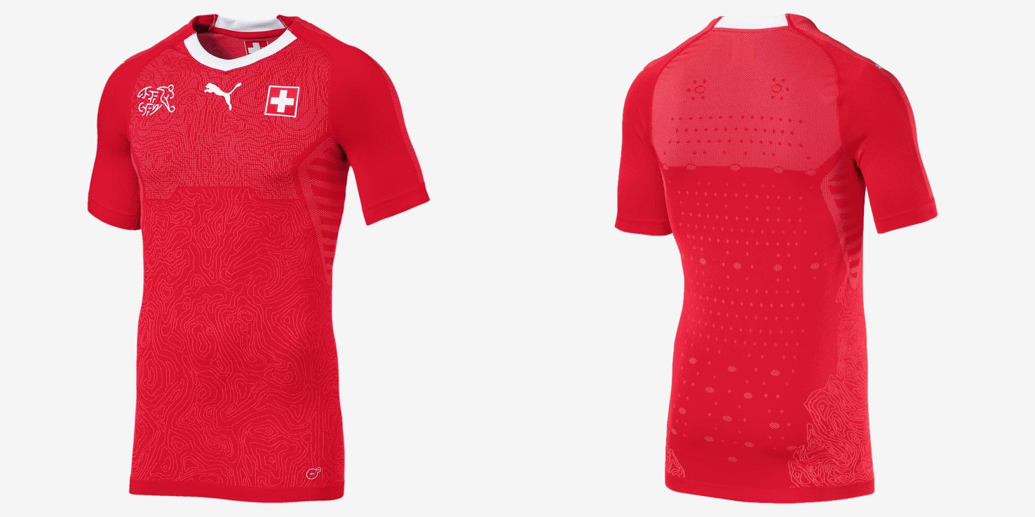 阿尔卑斯之巅,瑞士国家队2018赛季主场球衣发布