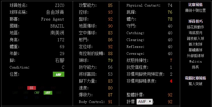 实况足球2018(pes2018)数据库已出现的授权元