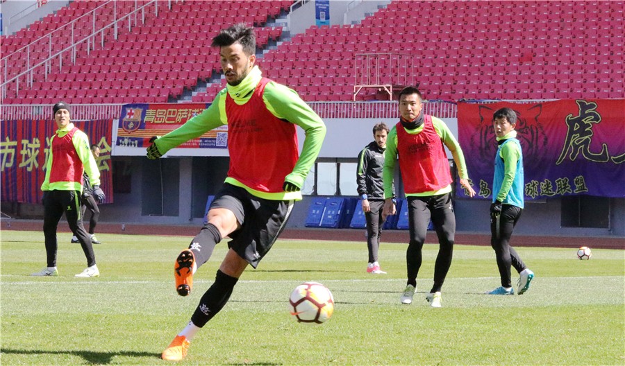 2018中甲联赛第2轮:赛前 上海申鑫VS青岛黄海