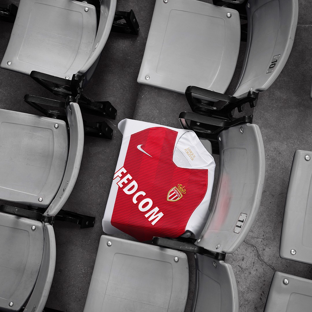 耐克发布摩纳哥2018\/19赛季主场球衣