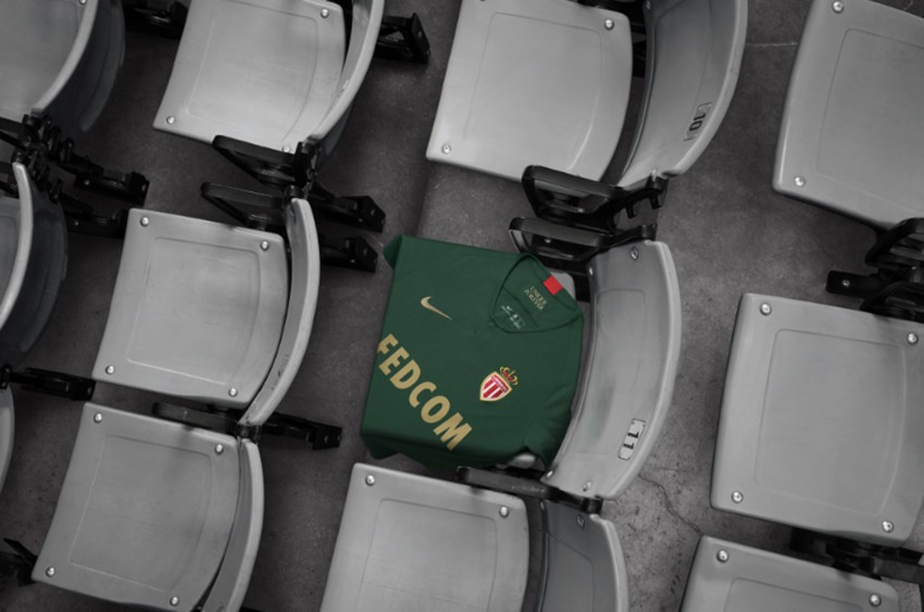 耐克发布摩纳哥18-19赛季客场球衣