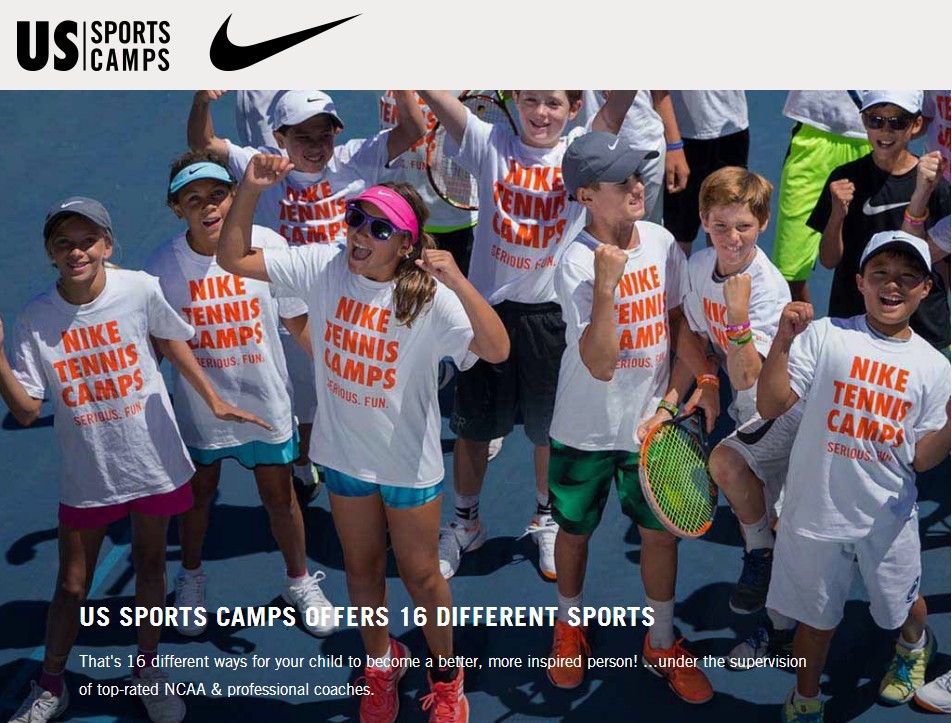 Us sport. Nike Camp. Youth Clubs in the USA.