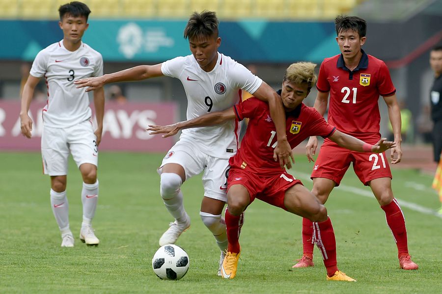 亚运会男足综述:中国香港3-1胜老挝;中国台北0