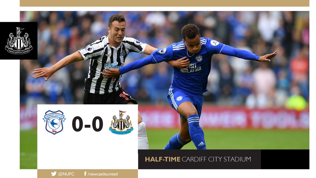 半场战报:卡迪夫城0-0纽卡斯尔|上轮进球功臣何塞卢继.