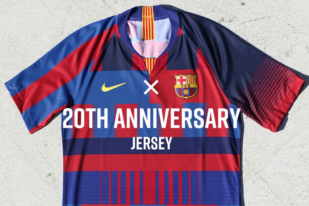 合作20年!巴塞罗那 × NIKE纪念特别版球衣发