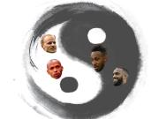 亨利&博格坎普为阳，拉卡泽特&奥巴梅杨属阴