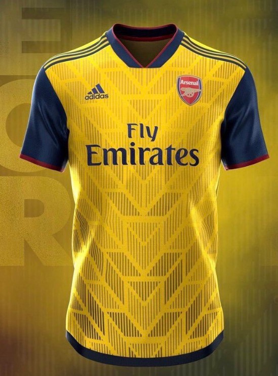 国外网友曝光了阿森纳19-20赛季的球衣谍照,主