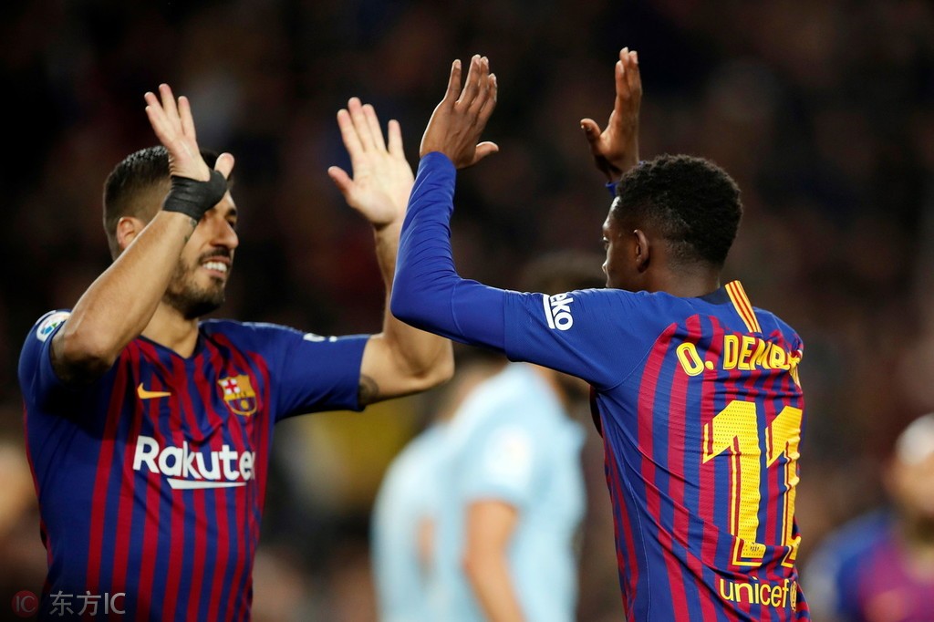 苏亚雷斯:登贝莱太快了,我和梅西要提前启动才