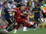 半场战报：利物浦1-0阿森纳，马蒂普头球破门，佩佩失单刀