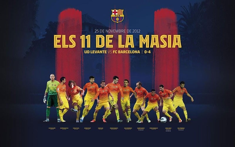 庆祝拉马西亚40周年,本周末巴萨各队将身穿纪念球衣比赛