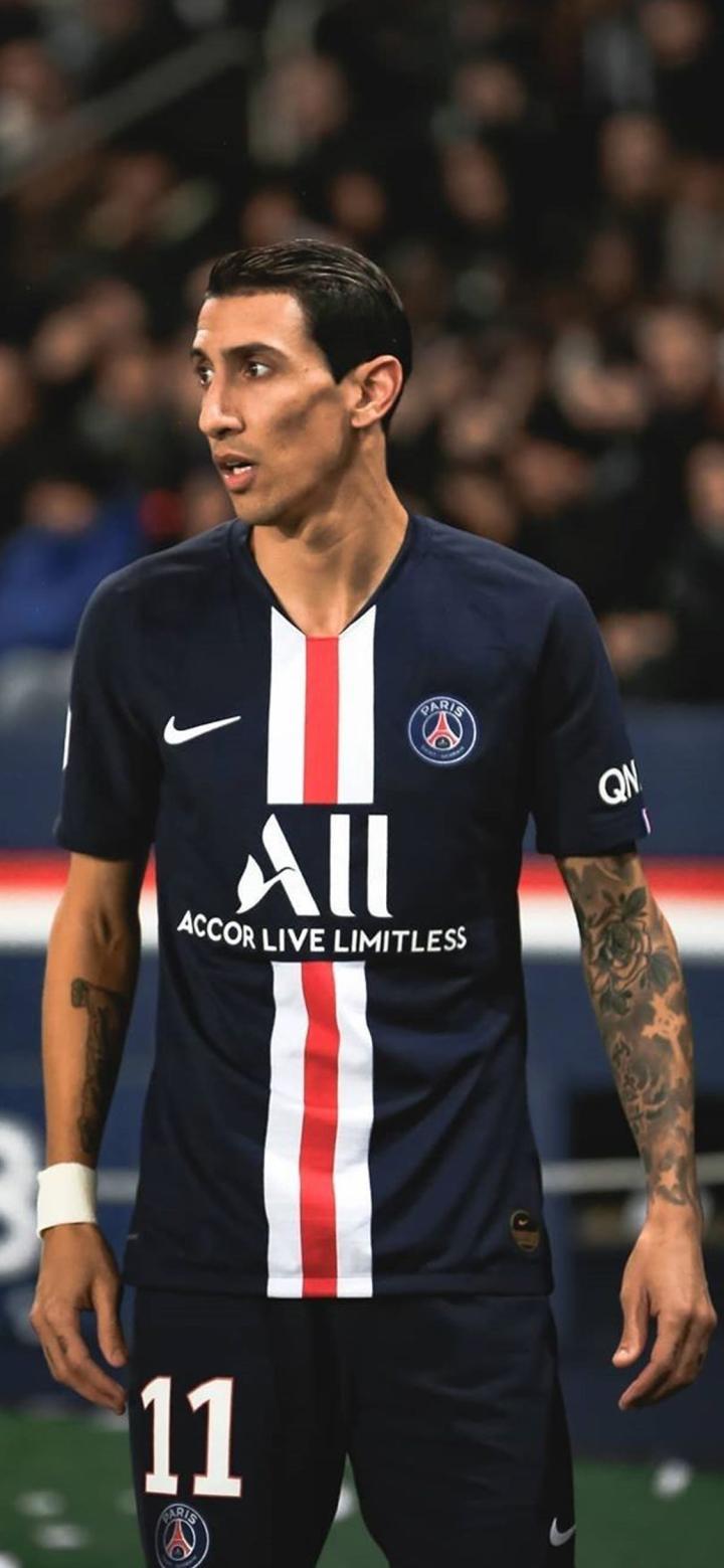 踢球侠壁纸法甲巴黎迪玛利亚高清全面屏手机第二期