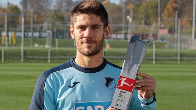 官方:克拉马里奇荣膺德甲9月最佳球员