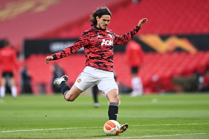 在当地时间周四曼联与格拉纳达的欧联杯次回合比赛,卡瓦尼取得了进球.