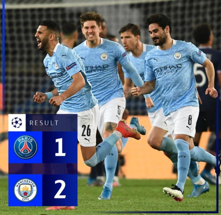 欧冠半决赛首回合,曼城客场2-1逆转击败巴黎,据知名数据机构计算,曼城