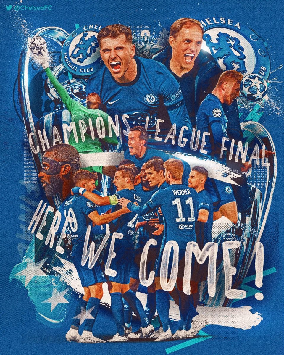 切尔西官方发布海报欧冠决赛我们来了