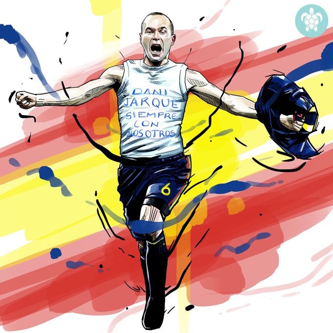 日前,伊涅斯塔在社交媒体上发文,庆祝夺得世界杯冠军11周年.