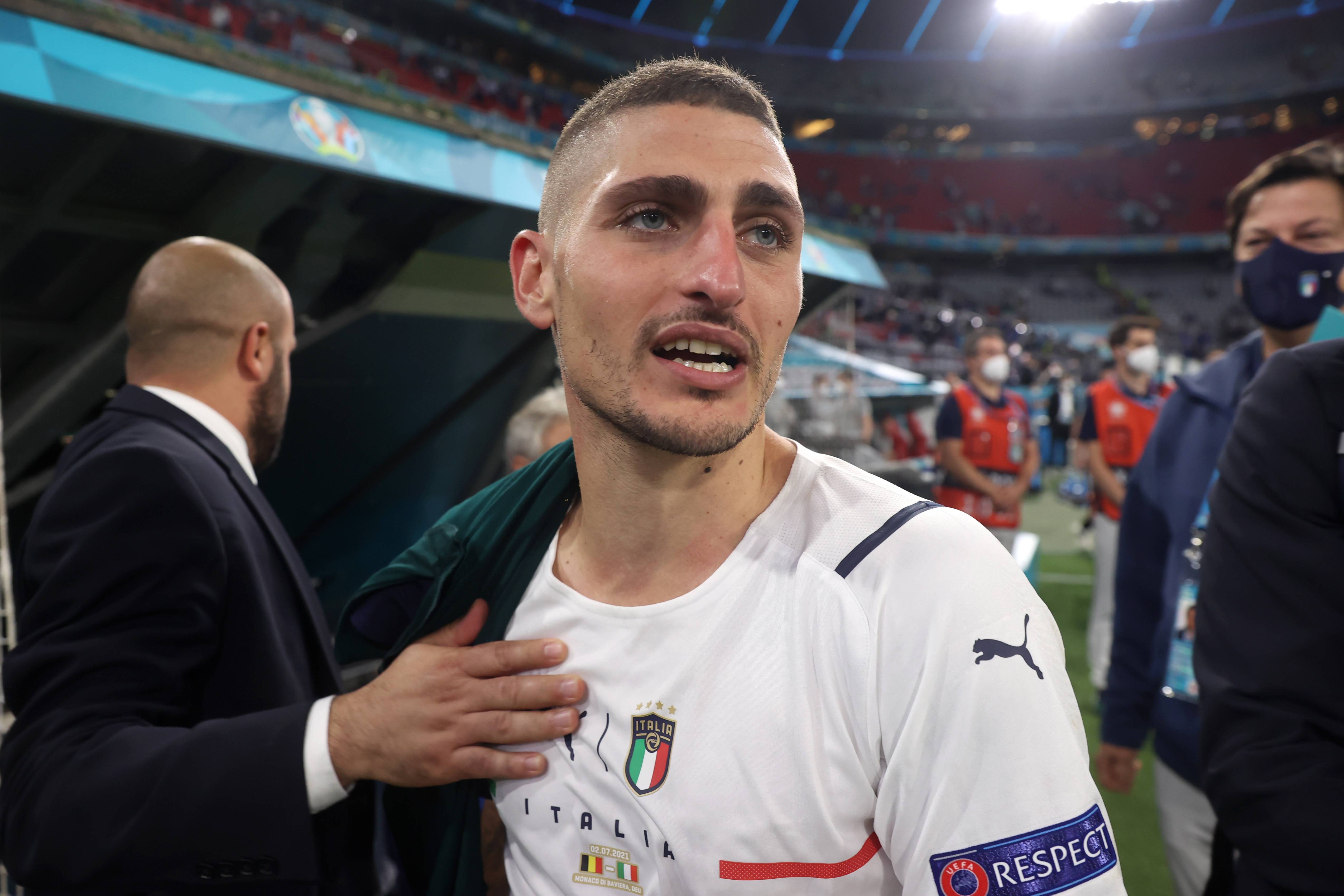 欧洲杯决赛,意大利与英格兰进入加时,维拉蒂本场表现出色.