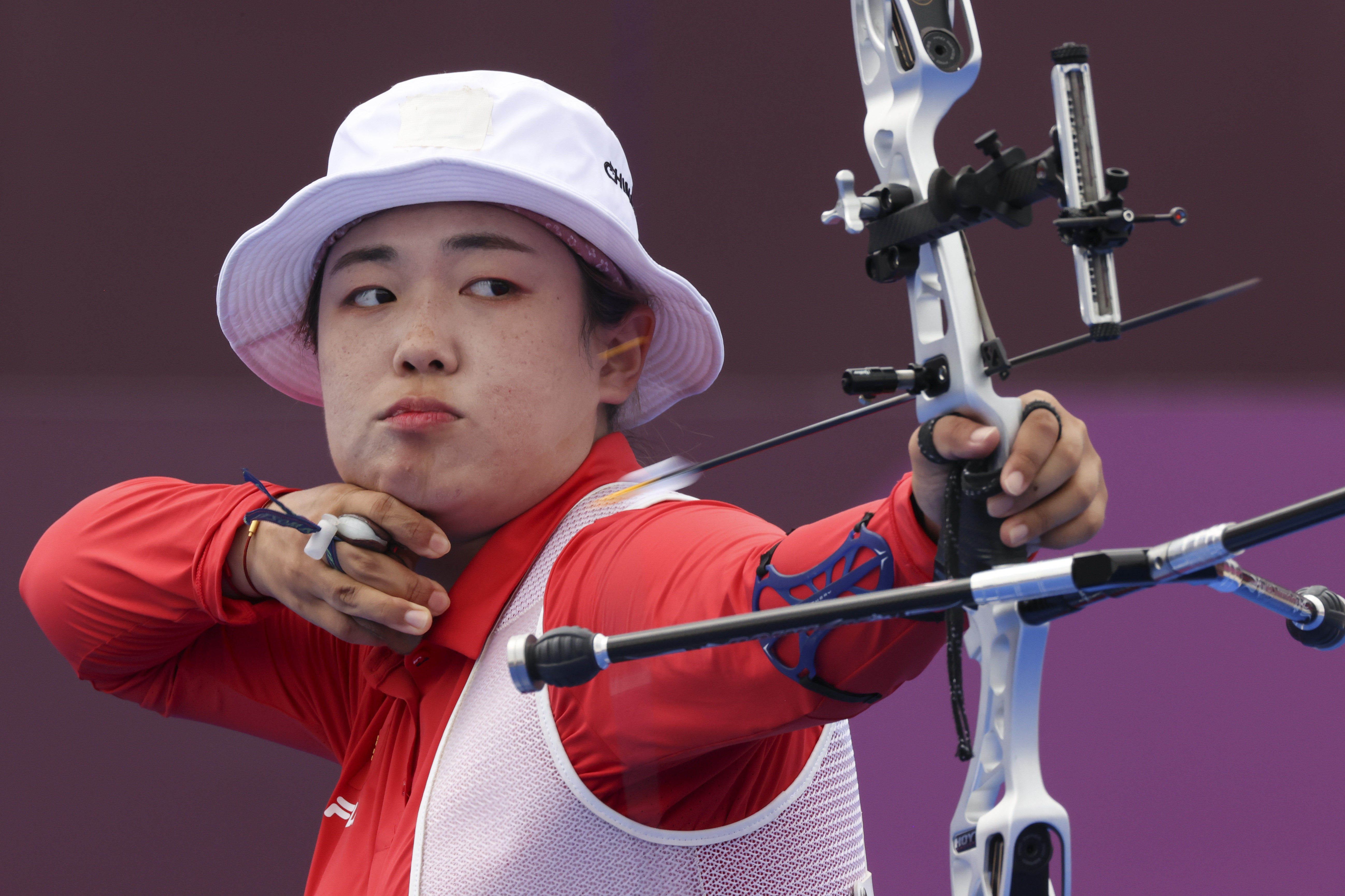 中国女子射箭运动员图片
