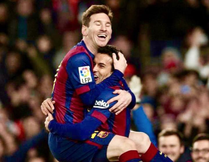 佩德罗致敬梅西:感谢你为巴萨做的一切,你是大家的榜样