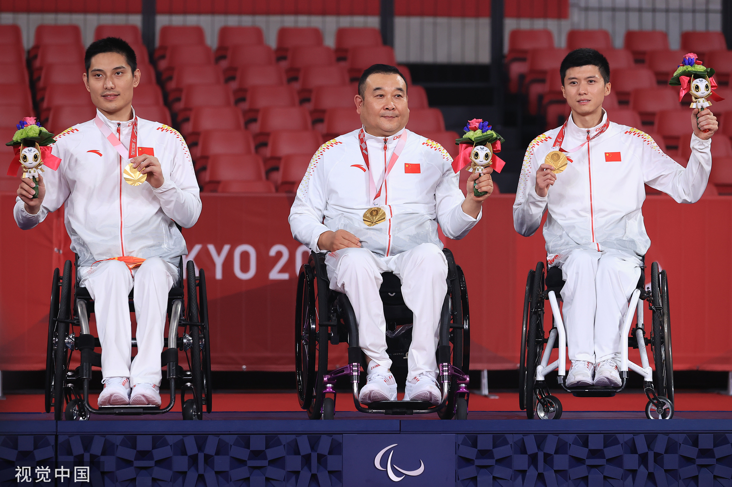 残奥会乒乓球男子团体mt3级决赛中国21击败德国夺冠