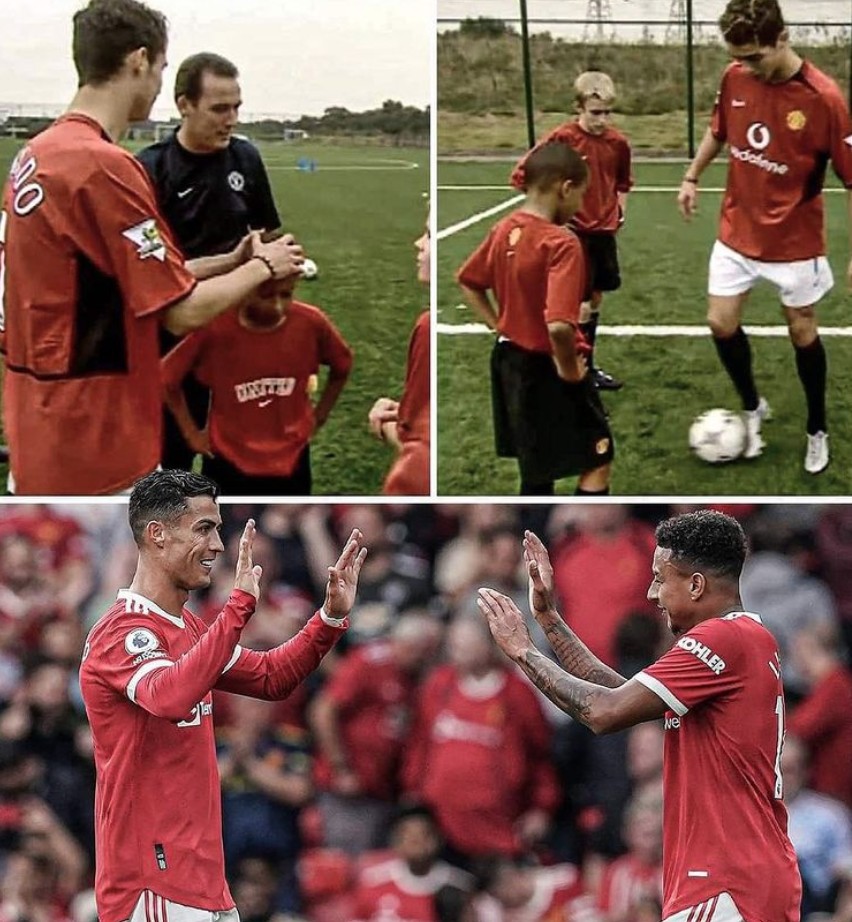 林加德晒与c罗昔日&现今合照:小男孩,大梦想_pp视频体育频道