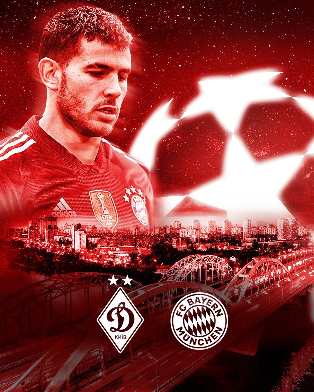 360体育-拜仁官方发布欧冠客战基辅海报:卢卡斯出镜