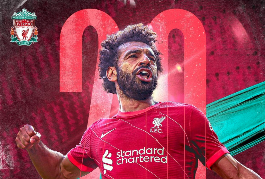 萨拉赫红军生涯4个赛季顶级联赛进球20 ,成队史第四人