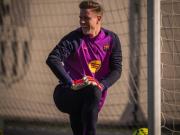 特尔施特根归队训练 巴萨防线迎来利好