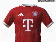 拜仁2627赛季主场球衣谍照流出金色元素优雅回归