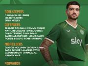 爱尔兰队新一期大名单：帕罗特、内森-科林斯、凯莱赫在列