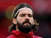 TA：阿利松因旧伤复发缺战布莱顿，马马尔达什维利将顶替他