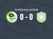 坎伯兰联预备队0-0莫德柏里喷射机后备队，平分秋色遭澳南预备3连平