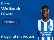 战利物浦梅开二度，35岁老将维尔贝克当选全场最佳球员