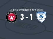 中日德兰女足3-1科灵IF女足，瓦尔巴克、吉夫斯科夫破门