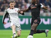 半场：米兰1-1都灵，帕夫洛维奇世界波，小西蒙尼扳平