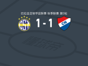 泰里尼登斯1-1亚松森国民，Clementino González打破僵局，圣克鲁斯扳平