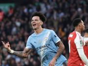 曼城近5次英联杯对阵阿森纳全胜，总比分为13-1