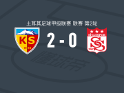 开塞利体育2-0锡瓦斯体育，克泽尔破门，塞弗里锁定胜局