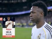 梅开二度，维尼修斯当选马德里德比全场最佳球员